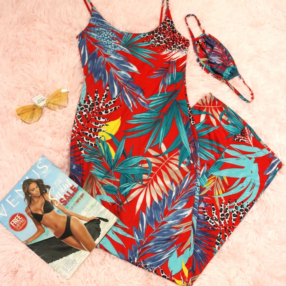 Colorful Tropical Dress